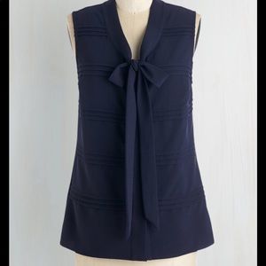 Blue ModCloth blouse